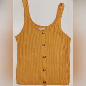 Yellow knit tank top from American Eagle